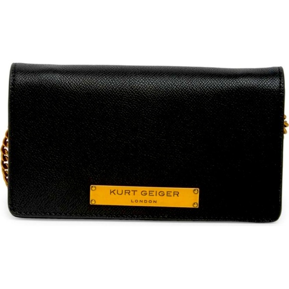 Kurt Geiger Handbags - KURT GEIGER Black Richmond Crossbody Leather Bag  NWT